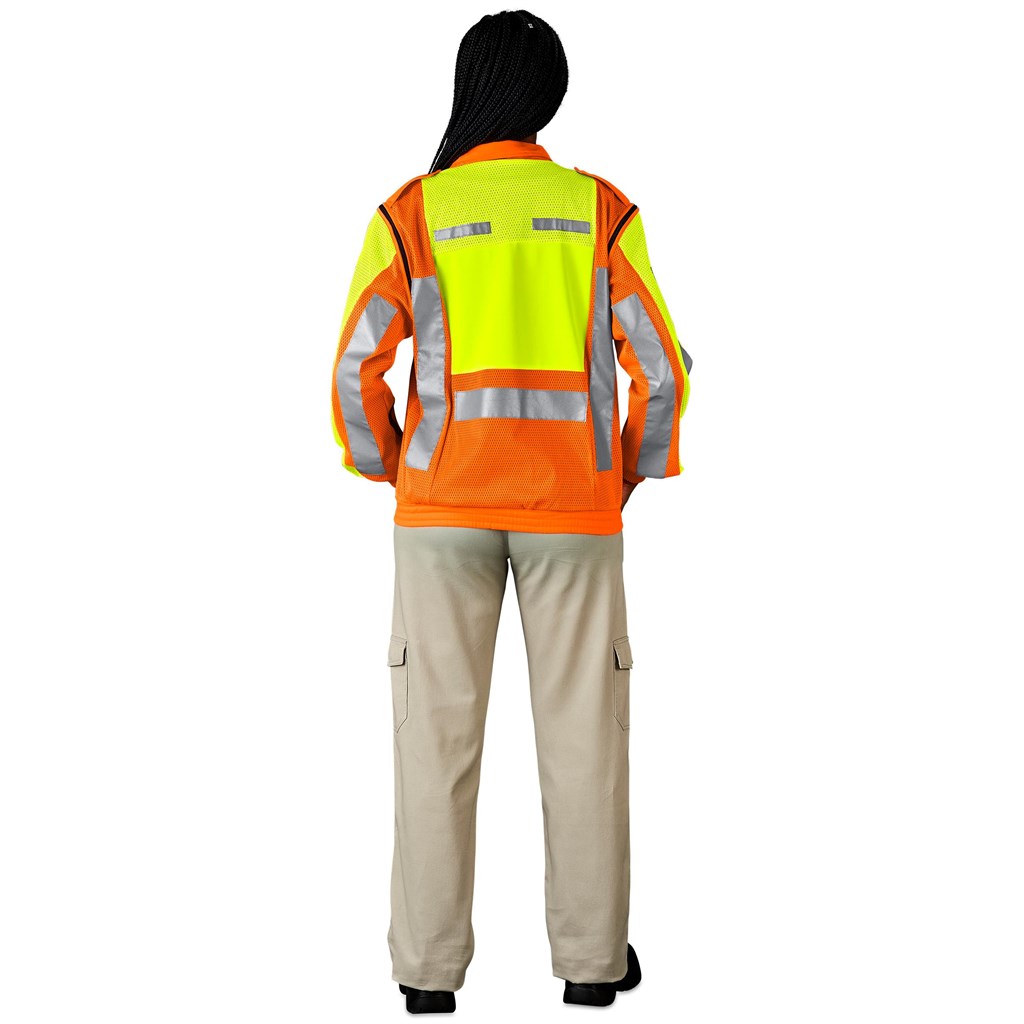 additional Metro Two-Tone Hi-Viz Reflective Zip-Off Jacket additional Metro Two-Tone Hi-Viz Reflective Zip-Off Jacket
