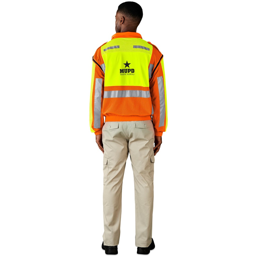 additional Metro Two-Tone Hi-Viz Reflective Zip-Off Jacket additional Metro Two-Tone Hi-Viz Reflective Zip-Off Jacket