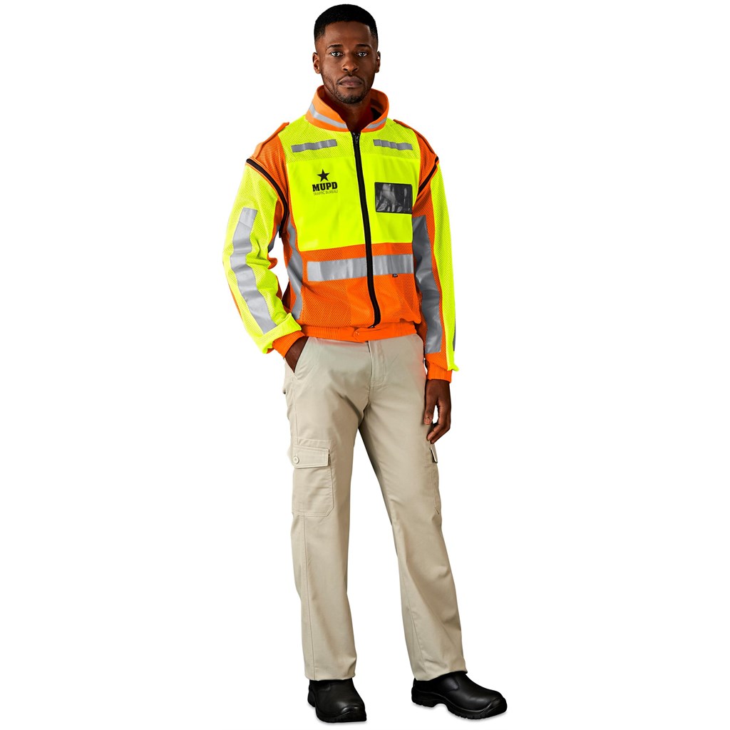 additional Metro Two-Tone Hi-Viz Reflective Zip-Off Jacket additional Metro Two-Tone Hi-Viz Reflective Zip-Off Jacket