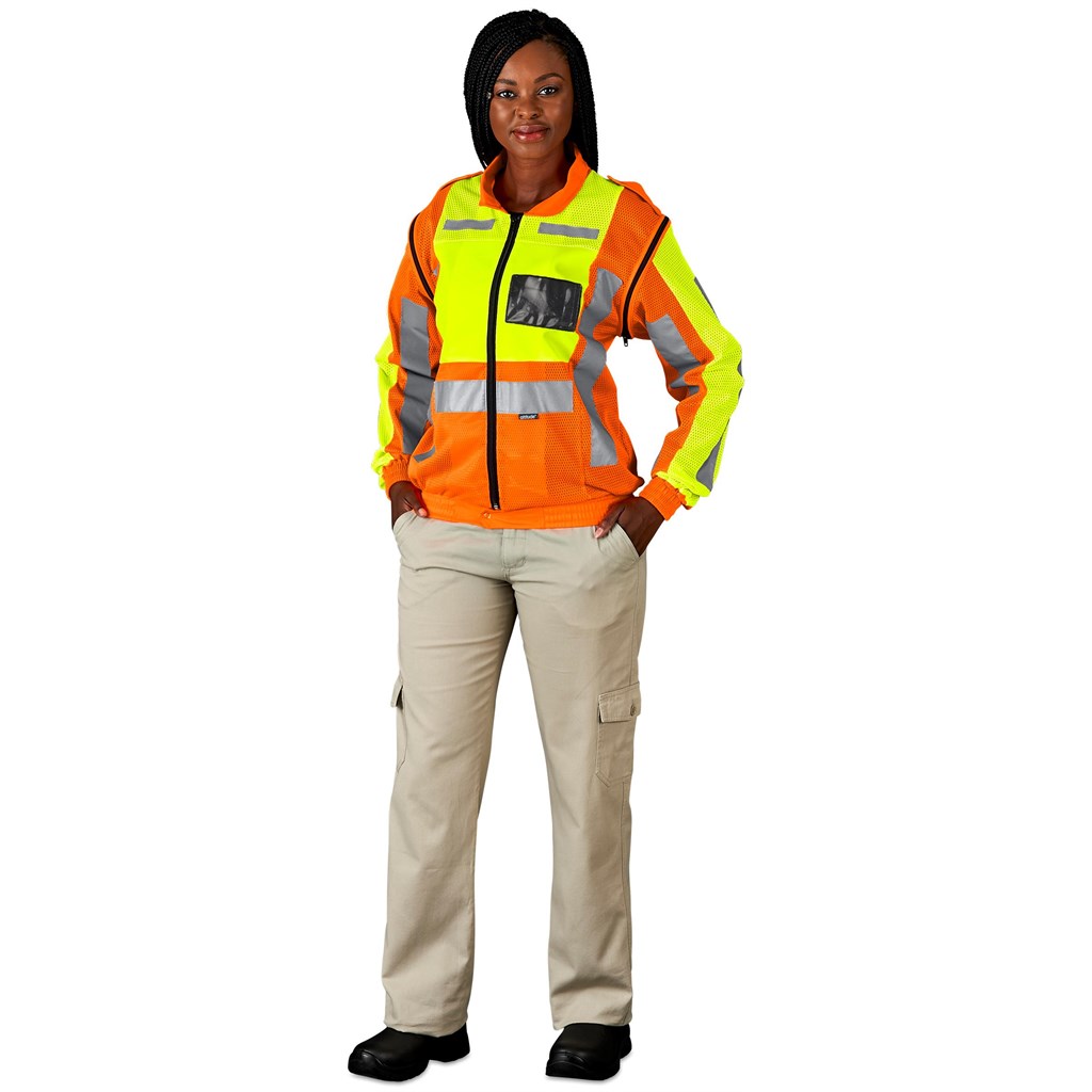 additional Metro Two-Tone Hi-Viz Reflective Zip-Off Jacket additional Metro Two-Tone Hi-Viz Reflective Zip-Off Jacket