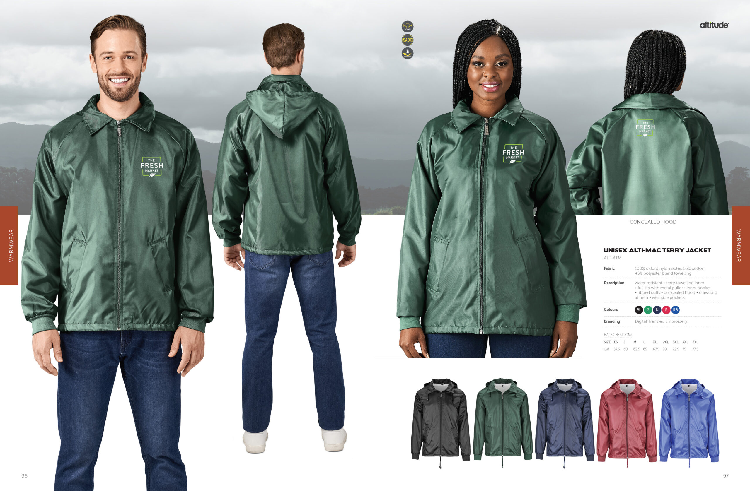 catalogue Unisex Alti-Mac Terry Jacket catalogue Unisex Alti-Mac Terry Jacket