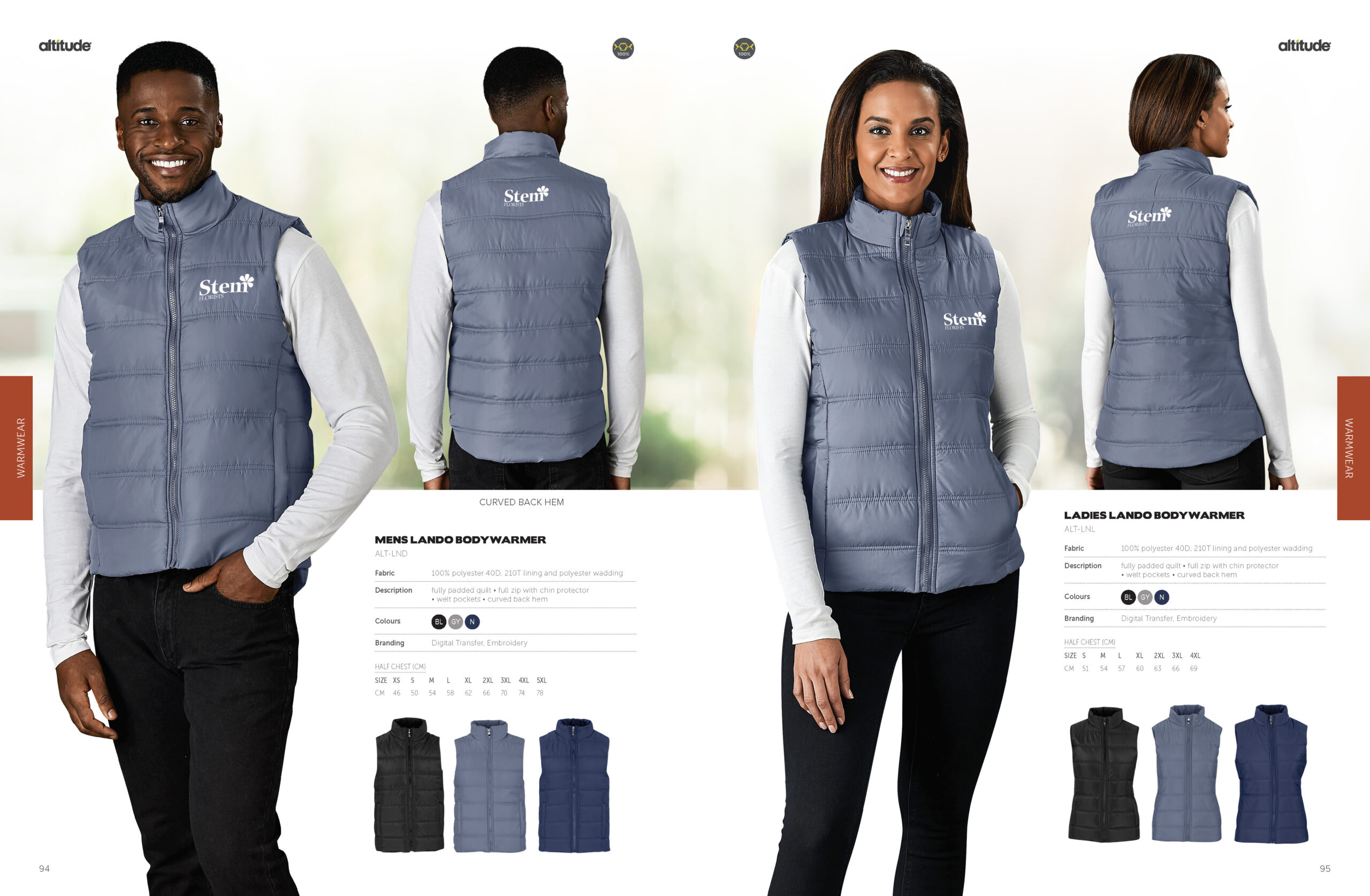 catalogue Mens Lando Bodywarmer catalogue Mens Lando Bodywarmer